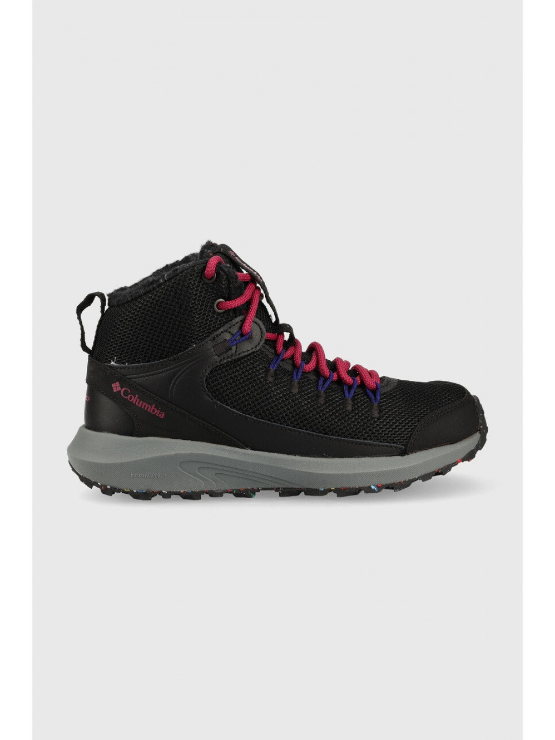 Boty Columbia Trailstorm Mid Waterproof dámské černá barva zateplené